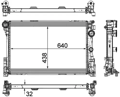 Радіатор CR1684000P Mahle Original