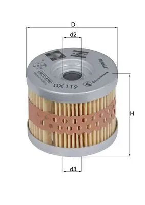 Масляний фільтр OX119 Mahle Original