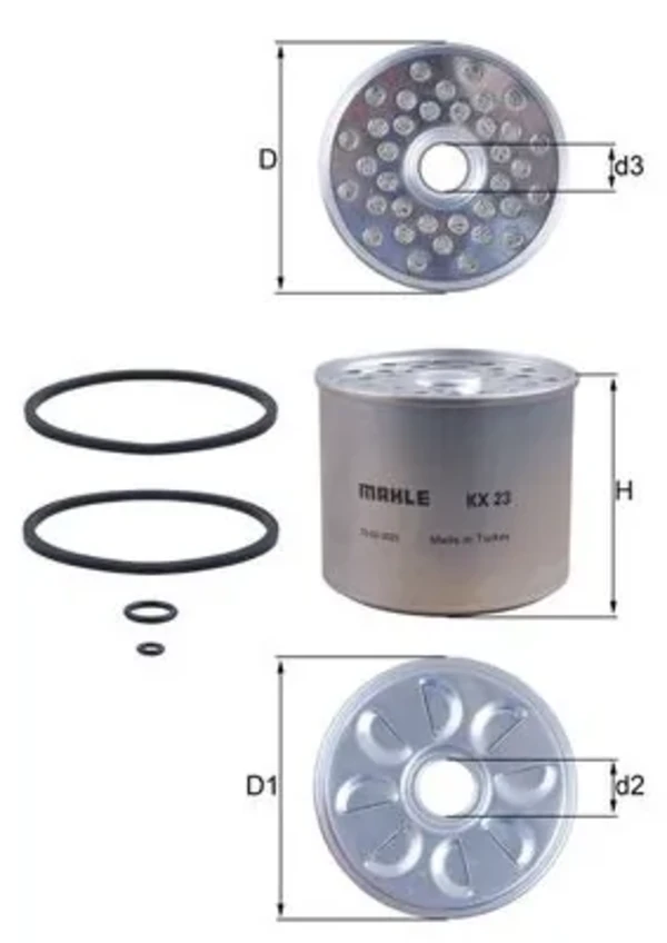Паливний фільтр KX23 Mahle Original