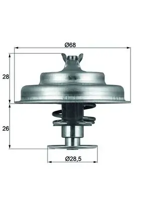 Термостат TX7580D Mahle Original