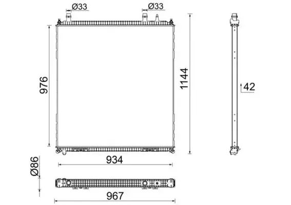 Радіатор CR106000P Mahle Original