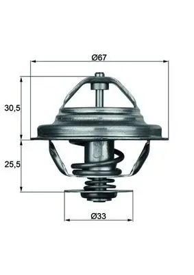 Термостат TX2771D Mahle Original