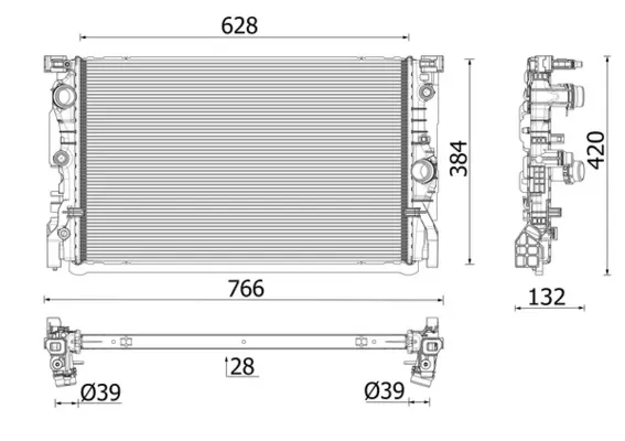 Радіатор CR2635000P Mahle Original