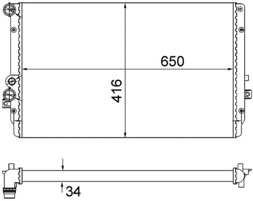 Радіатор CR854001S Mahle Original