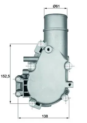 Корпус термостата TI13684 Mahle Original