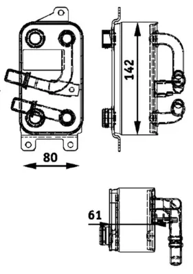 Радіатор охолодження, АКПП CLC43000P Mahle Original