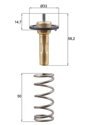 Корпус термостата TX26589D Mahle Original