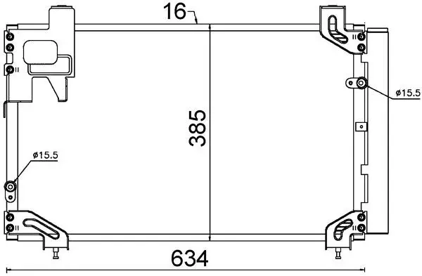 Радіатор кондиціонера AC711000S Mahle Original