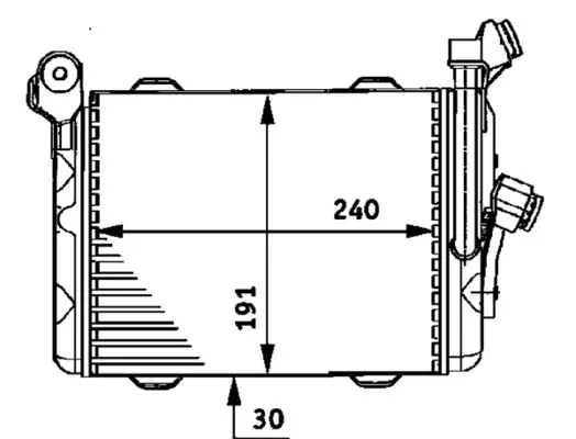 Радіатор масляний CLC33000P Mahle Original