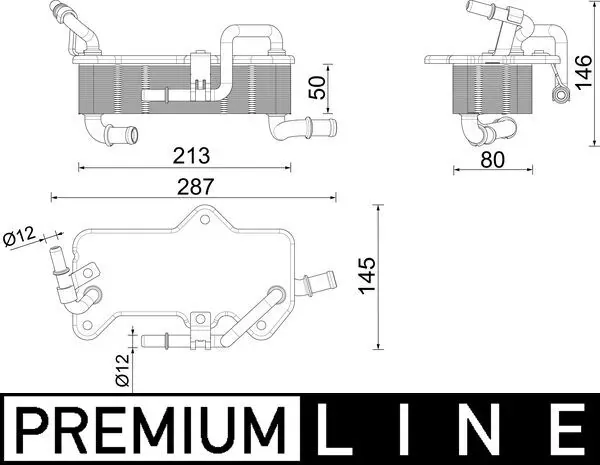 Радіатор охолодження, АКПП CLC285000P Mahle Original