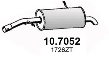 Глушник, задня частина 107052 Asso