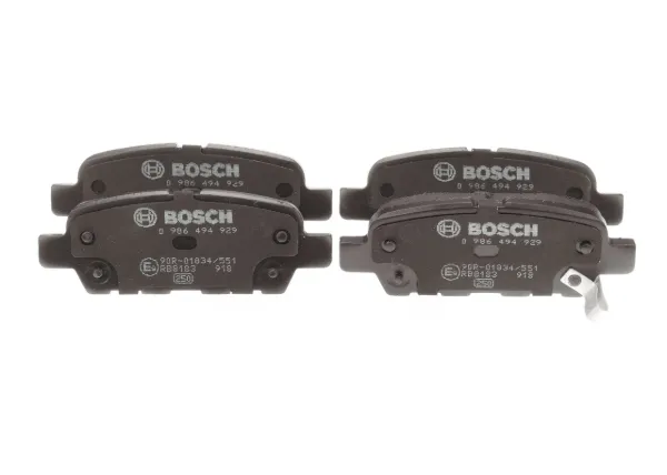 Задні гальмівні колодки 0986494929 Bosch