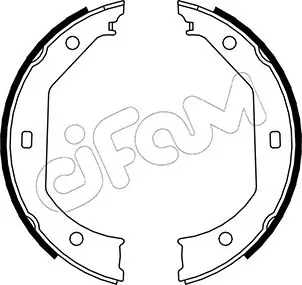 Колодки ручника 153017 Cifam
