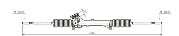 Рульова рейка 94454540 Opel