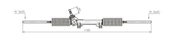 Рульова рейка CI4031 General Ricambi