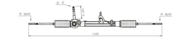 Рульова рейка FI4101 General Ricambi