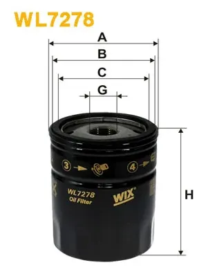 Масляний фільтр WL7278 WIX