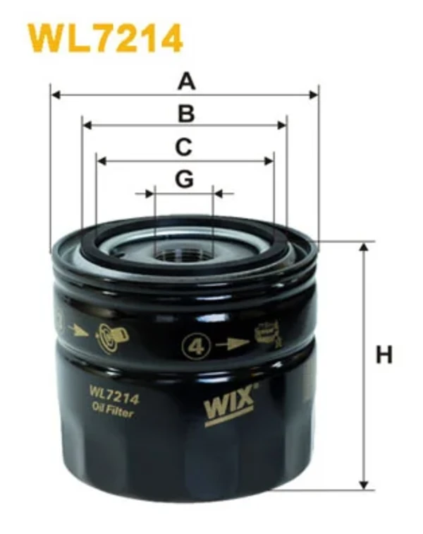 Масляний фільтр WL7214 WIX