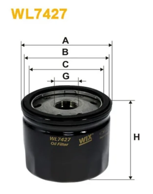 Масляний фільтр WL7427 WIX
