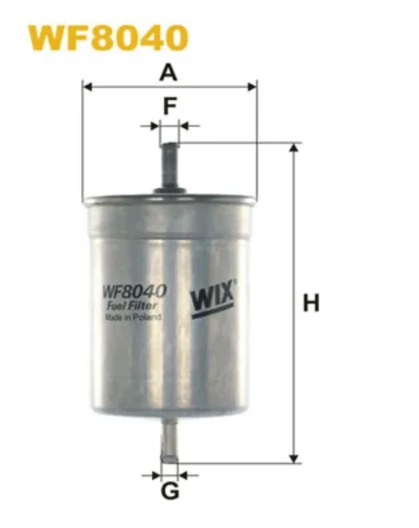 Паливний фільтр WF8040 WIX