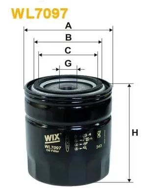 Масляний фільтр WL7097 WIX