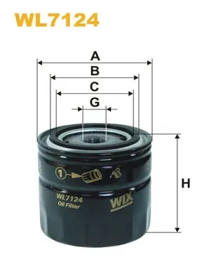 Масляний фільтр WL7124 WIX