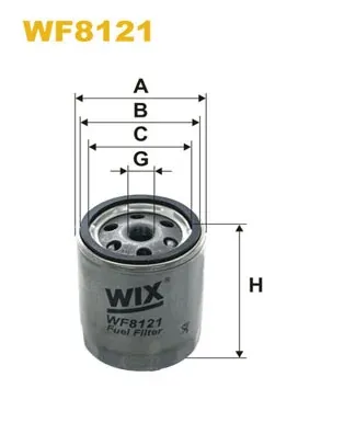 Паливний фільтр WF8121 WIX