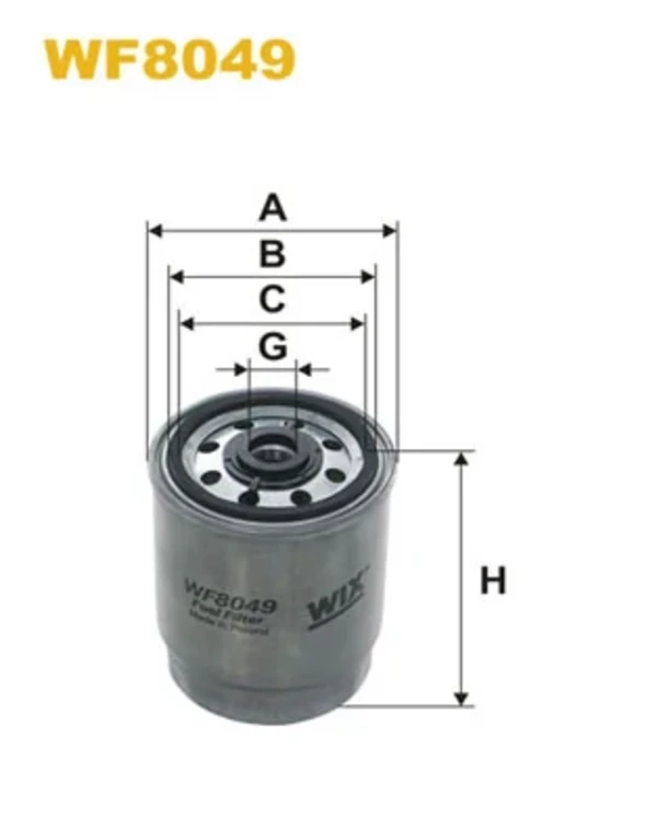 Паливний фільтр WF8049 WIX
