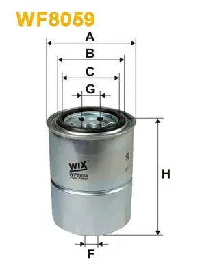Паливний фільтр WF8059 WIX