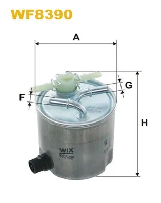 Паливний фільтр WF8390 WIX