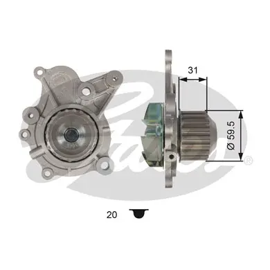Купити Помпа Hyundai Santa Fe II CM
