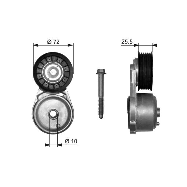 Натягувач приводного ременя T38103 Gates