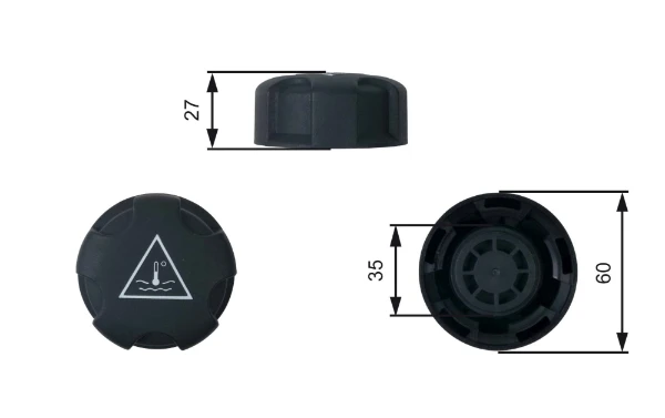 Кришка розширювального бачка RC247 Gates