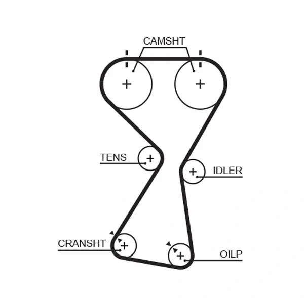 Ремінь ГРМ T256RB Gates