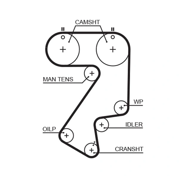 Ремінь ГРМ 5404XS Gates