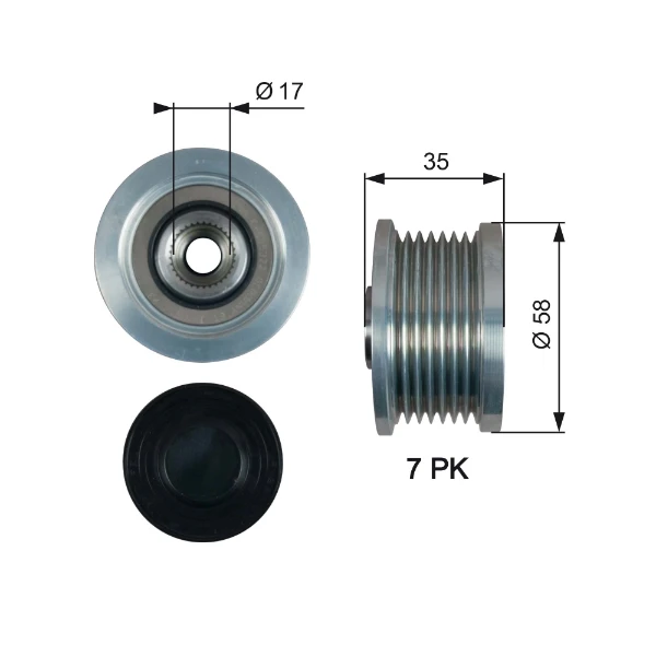 Шків генератора 274110C020 Toyota
