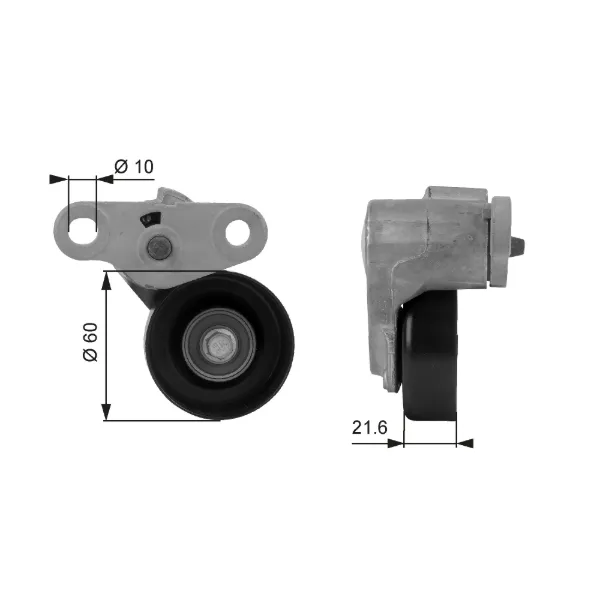 Натягувач приводного ременя T38159 Gates