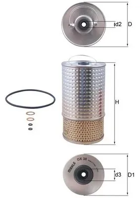 Масляний фільтр OX38D Mahle Original