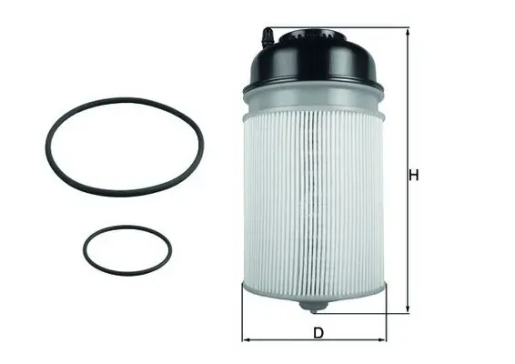 Паливний фільтр KX400D Mahle Original