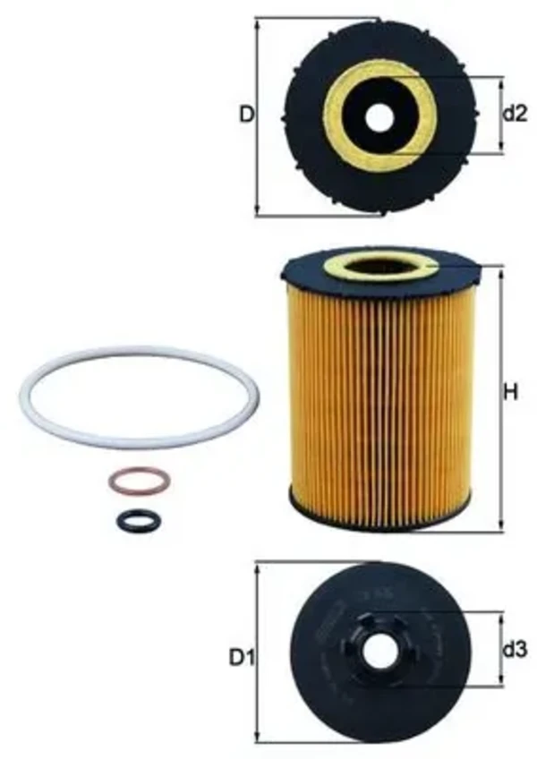 Масляний фільтр OX636D Mahle Original