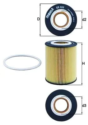 Масляний фільтр OX433D Mahle Original