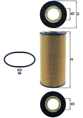 Масляний фільтр OX1231D Mahle Original
