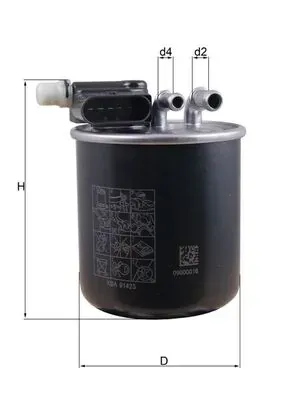 Паливний фільтр KL948 Mahle Original