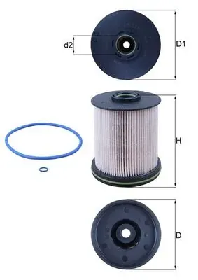 Паливний фільтр KX4911D Mahle Original