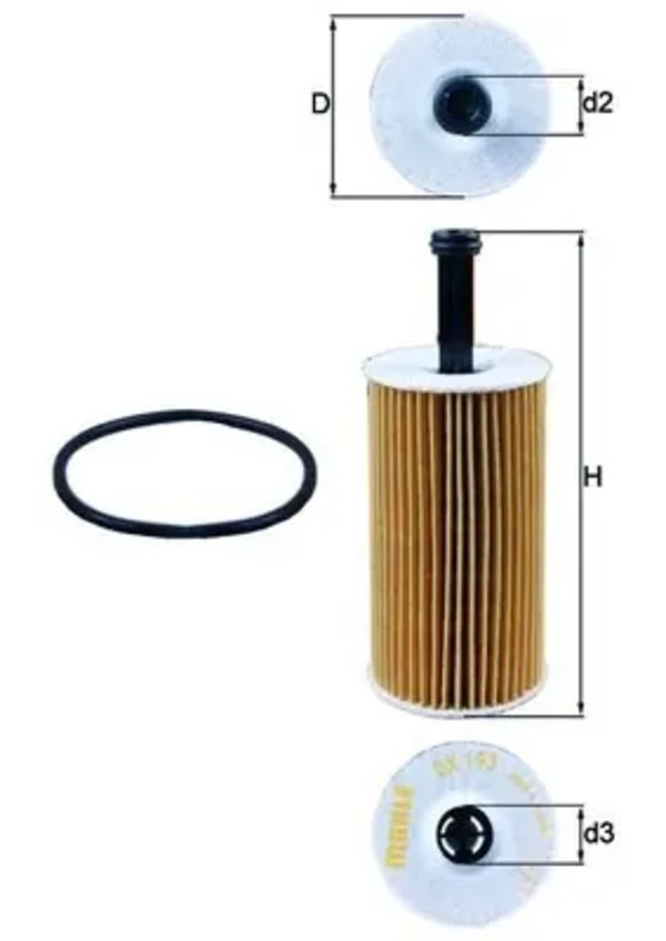 Масляний фільтр OX193D Mahle Original
