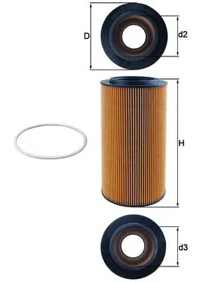 Масляний фільтр OX561D Mahle Original