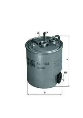 Паливний фільтр KL188 Mahle Original