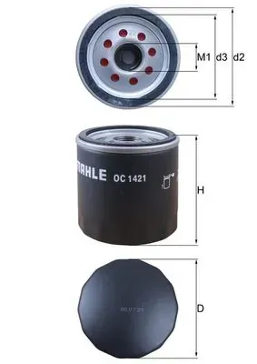 Масляний фільтр OC1421 Mahle Original
