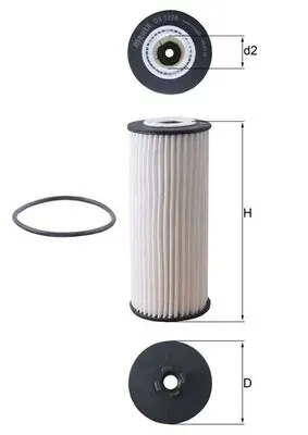 Масляний фільтр OX1236D Mahle Original