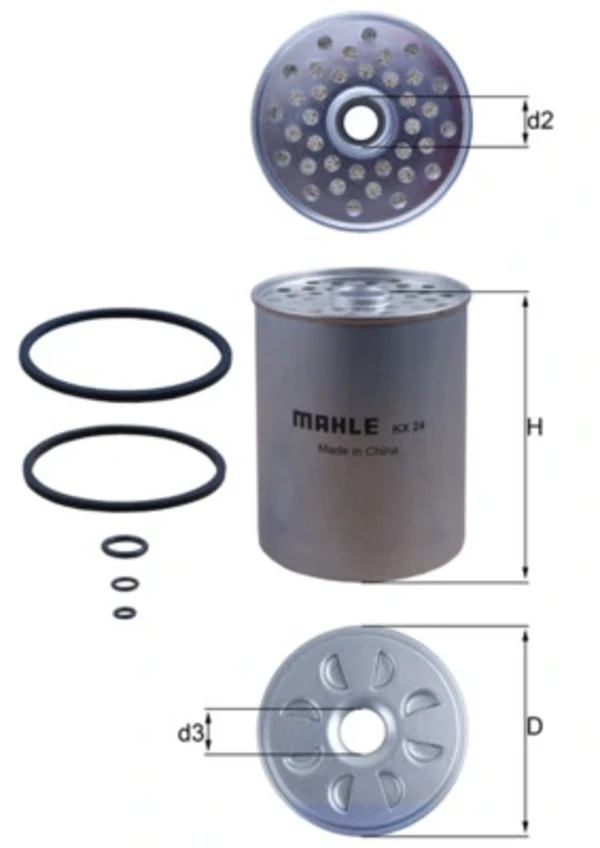 Паливний фільтр KX24D Mahle Original